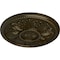 Ekena Millwork Edinburgh Ceiling Medallion (Fits Canopies up to 5 1/4"), Hand-Painted Green Gold, 18"OD x 1 3/4"P CM18EDGGS - alternate 2